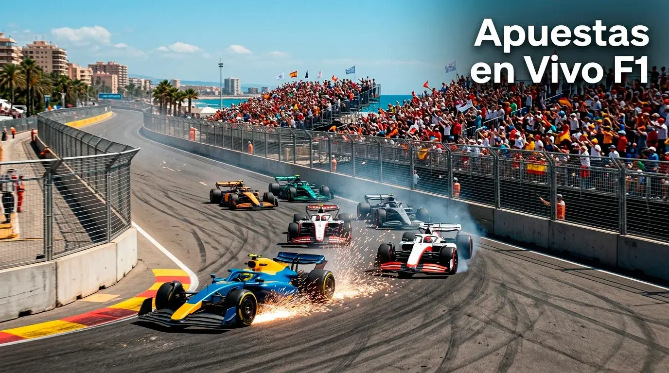 Live betting en Fórmula 1: mercados en directo durante el Gran Premio, estrategia y operadores DGOJ